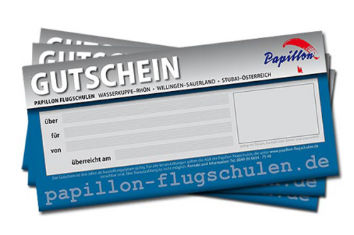 Papillon Wertgutschein (im Wert von 25 - 125 EUR wählbar) 