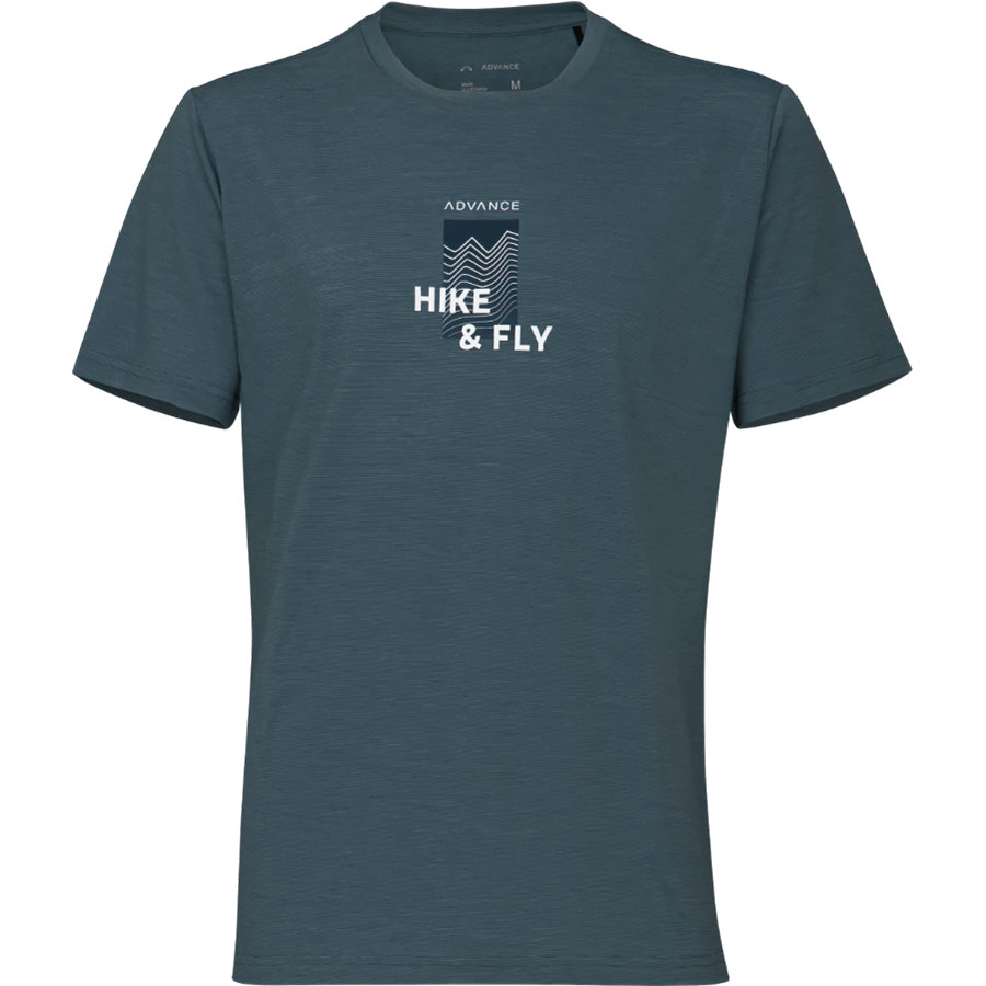 Advance T-Shirt Merino Hike & Fly XL | blue