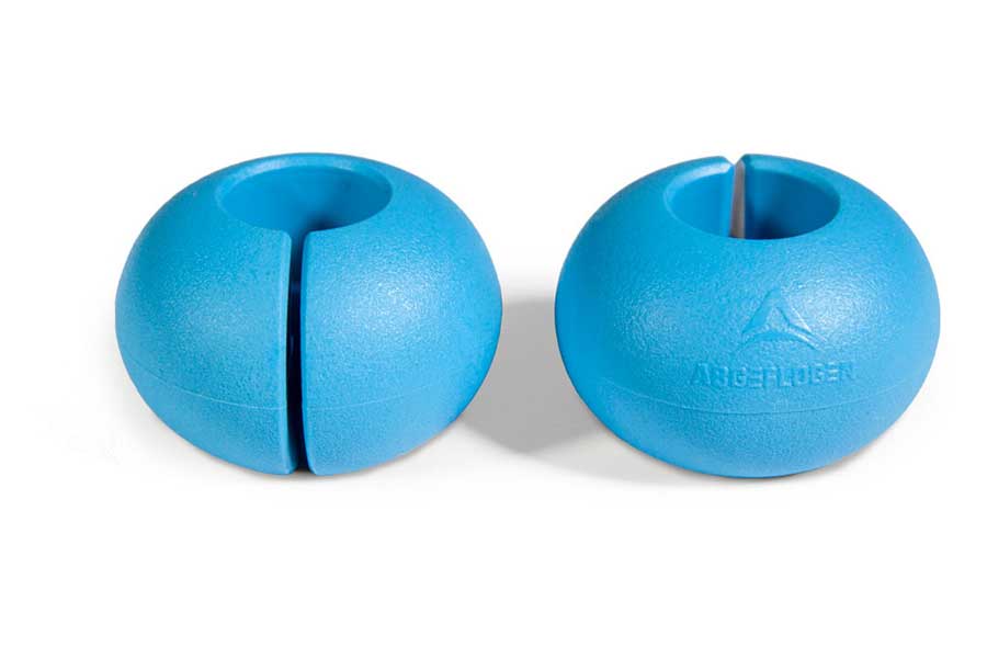 Abgeflogen BrakeBalls (1 pair) with slit blue ( fixing without opening the line knot)